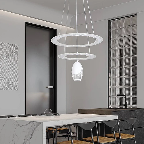 علاقي مودرن ابيض لون الانارة 3 اضاءات واط 105