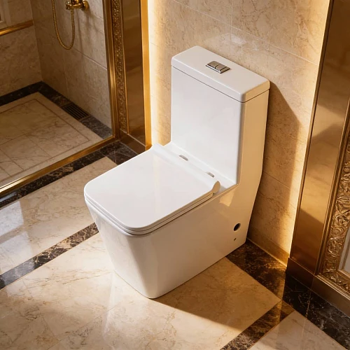 كرسي افرنجي مربع مستقيم ابيض مقاس 25 سم