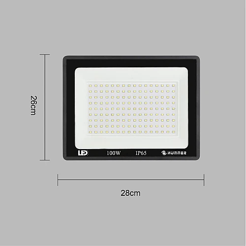  صورة منتج كشاف خارجي إنارة ابيض 100 واط موديل HU1777/100W/WH/A