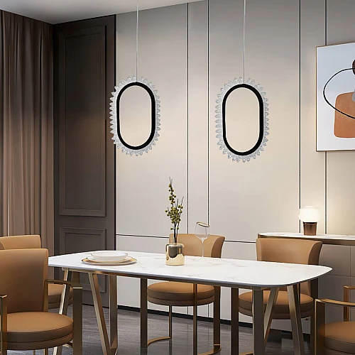 علاقي مودرن مفرد اسود لون الانارة 3 اضاءات واط 25