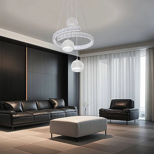 علاقي مودرن ابيض لون الانارة 3 اضاءات واط 55