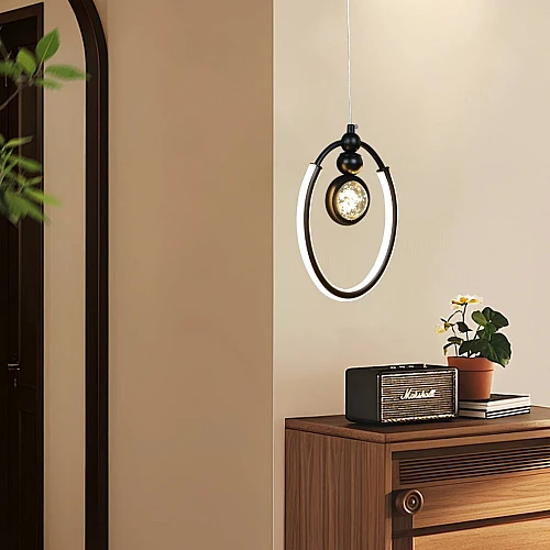 علاقي مودرن اسود لون الانارة 3 اضاءات واط 12