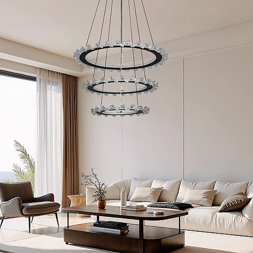 علاقي مودرن اسود لون الانارة 3 اضاءات واط 150