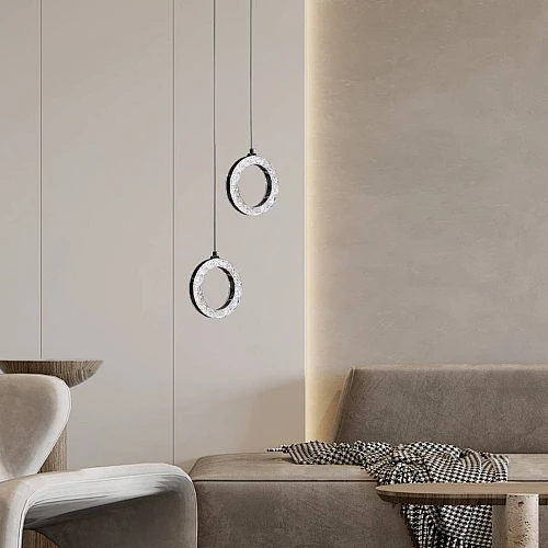 علاقي مودرن اسود لون الانارة 3 اضاءات واط 18