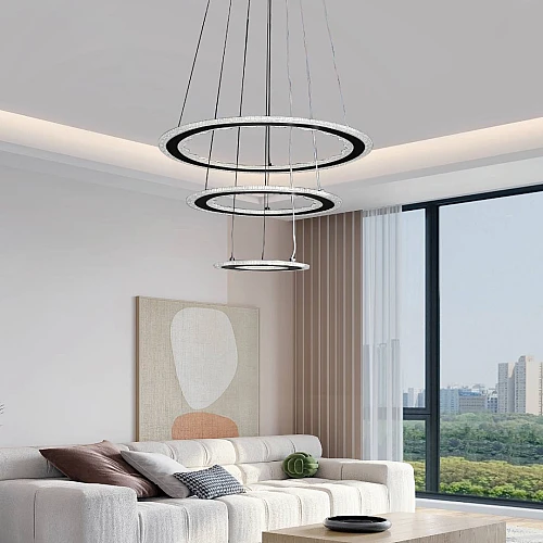 علاقي مودرن اسود لون الانارة 3 اضاءات واط 115