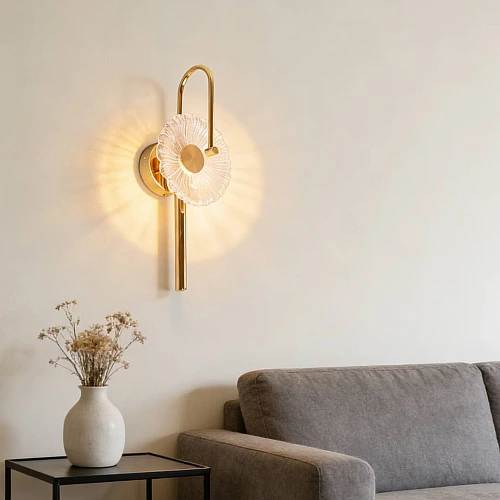 ابليك مودرن ذهبي 3 اضاءات واط 5 مقاس 420 ملم