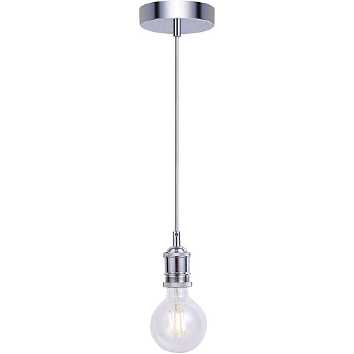 كبس حديد علاقي مفرد طول 2 متر مع هولدر فضي (سلك قماش)