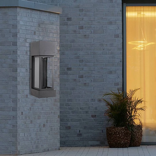 كشاف بوابة جداري غطاء لون اسود