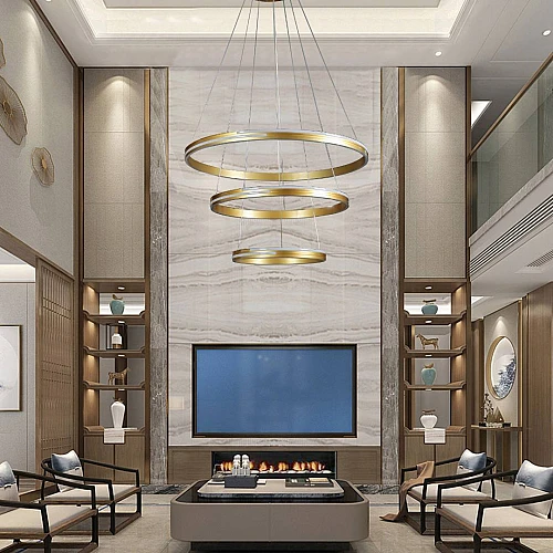 علاقي مودرن ذهبي لون الانارة 3اضاءات 275W