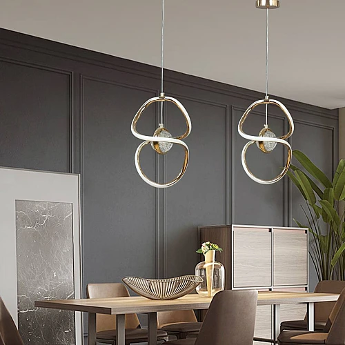 علاقي مودرن ذهبي لون الانارة 3 اضاءات واط 18