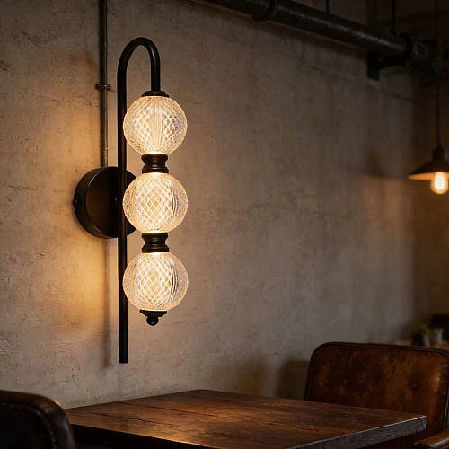 ابليك مودرن اسود مطفي لون الانارة 3 اضاءات 15 واط