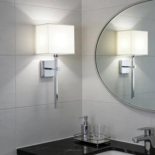 إضاءة أبليك حائط مودرن فضي E14*1L