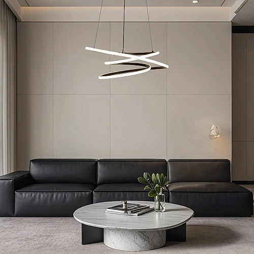 علاقي مودرن اسود لون الانارة 3 اضاءات 75 واط