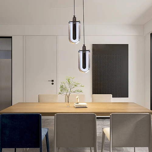 علاقي مودرن اسود لون الانارة 3 اضاءات واط 7