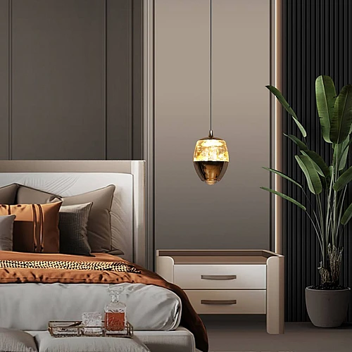 علاقي مودرن ذهبي لون الانارة اصفر W5