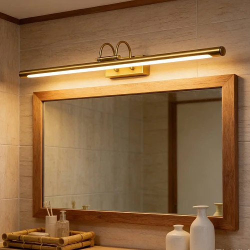 إضاءة أبليك حائط مودرن زيتي لون الانارة 3 اضاءات واط 25 مقاس 1000 ملم