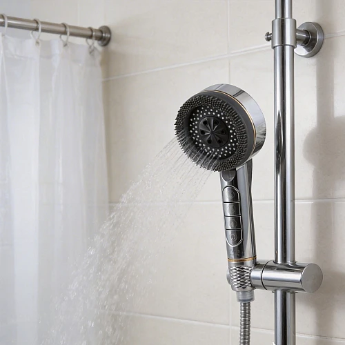 رأس سماعة دش مودرن مع فلتر - لون فضي