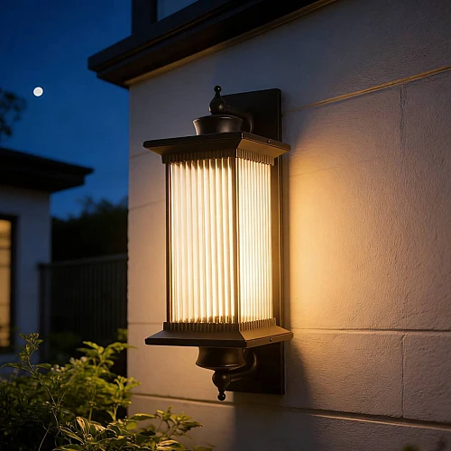 فانوس جداري خارجي E27 اسود