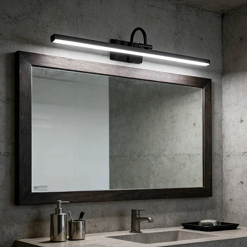 إضاءة أبليك حائط مودرن اسود لون الانارة 3 اضاءات واط 15 مقاس 600 ملم