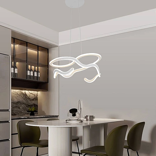 علاقي مودرن ابيض لون الانارة 3 اضاءات واط 105