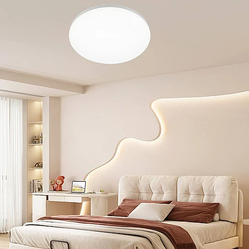 لطش دائري ابيض لون الانارة 3اضاءات قطر 36 سم 24 واط