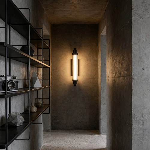 ابليك مودرن اسود لون الانارة اصفر W5