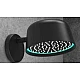 رأس دش مطري اسود LED مع ماسورة جدارية بتصميم مودرن