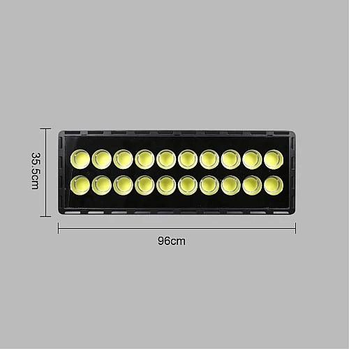  صورة منتج كشاف خارجي لون الانارة ابيض مستطيل 16 عدسة 400 واط موديل 2049/800/6500K