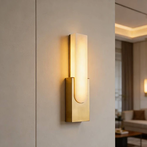 ابليك مودرن زيتي لون الانارة اصفر واط 12 مقاس 600 ملم