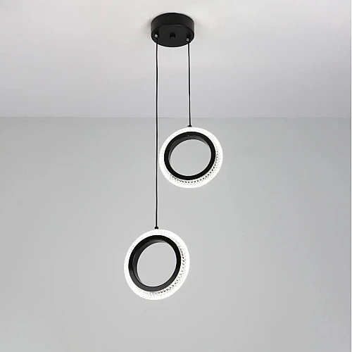 علاقي مجوز حلقتين اسود لون الانارة 3اضاءات 15 واط