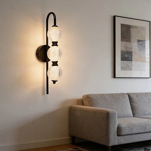 ابليك مودرن اسود لون الانارة 3 اضاءات 15 واط