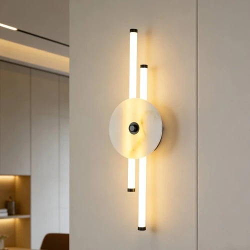 ابليك مودرن اسود لون الانارة اصفر 9W