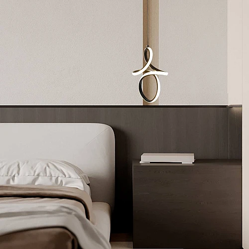 علاقي مودرن اسود لون الانارة 3 اضاءات 18 واط