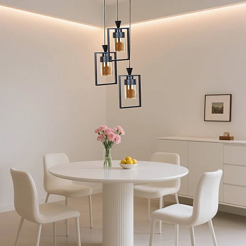 علاقي مودرن اسود E27*3