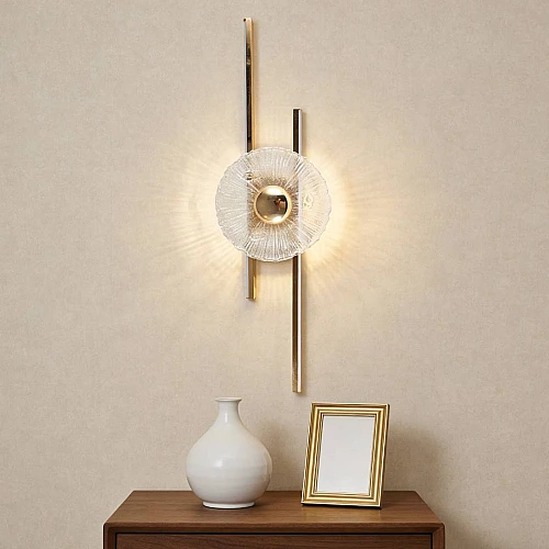 ابليك مودرن ذهبي لون الانارة 3 اضاءات 12 واط