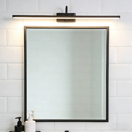 إضاءة أبليك حائط مودرن اسود لون الانارة 3 اضاءات واط 20 مقاس 800 ملم