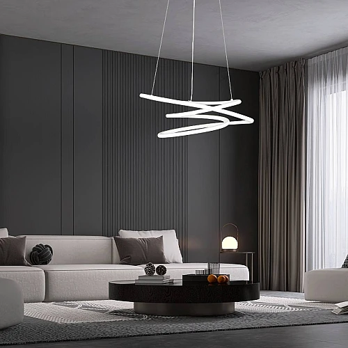 علاقي مودرن لبيض لون الانارة 3 اضاءات W75