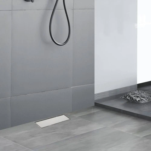 صفاية بلاط مستطيل مقاس 30 سم ستانلس ستيل 304 كروم