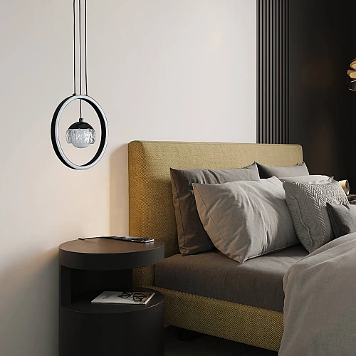 علاقي مودرن اسود لون الانارة 3 اضاءات 48 واط