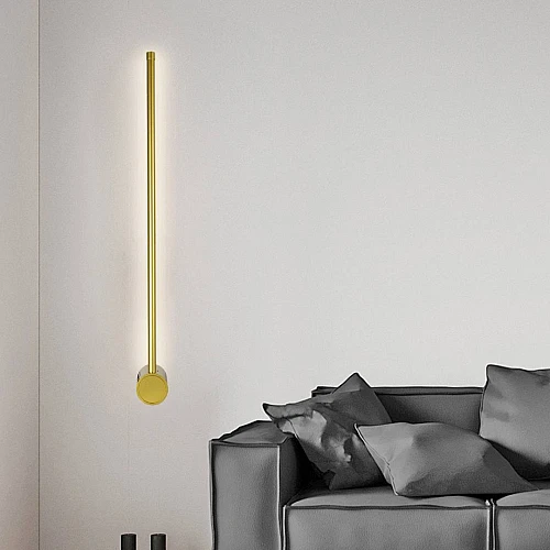 إضاءة ابليك حائط مودرن ذهبي لون الانارة 3 اضاءات واط 7 مقاس 800 ملم