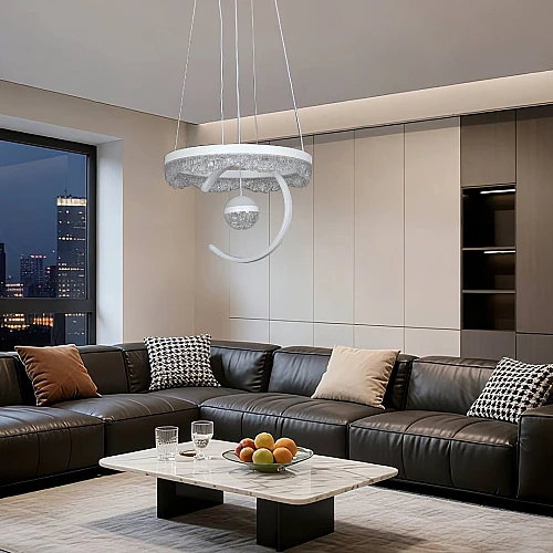 علاقي مودرن ابيض لون الانارة 3 اضاءات واط 65