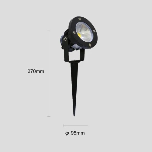 إضاءة ارضية ممتازة مع كشاف انارة حدائق غرس متحرك لمعة الليل لون الاضاءة اصفر مريح للعين مع مقاومة للعوامل الخارجية 10 واط