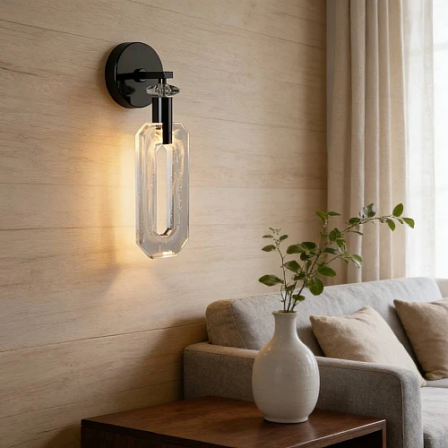 إضاءة حائط مودرن اسود لون الانارة 3اضاءات واط 3 مفرد