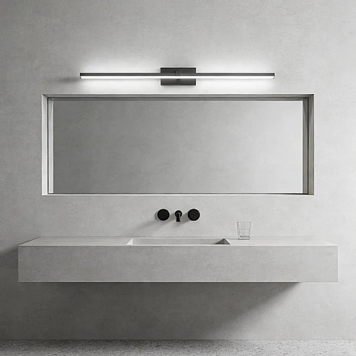 إضاءة ابليك حائط مودرن اسود لون الانارة 3 اضاءات واط 25 مقاس 1000 ملم