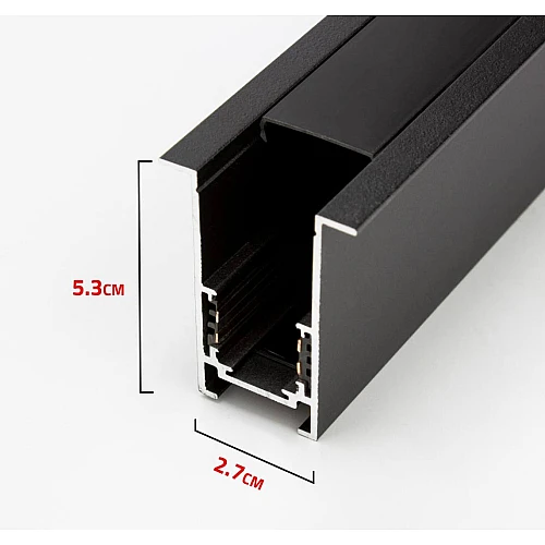  صورة منتج سكه مجرى المطور طول 3 متر مغناطيس دفن بالسقف بعد التأسيس توفل (مخفي)  موديل TF/CT01X/3M