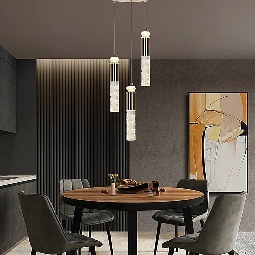 علاقي مودرن ذهبي لون الانارة 3 اضاءات واط 25