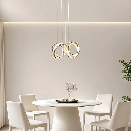 علاقي مودرن ذهبي لون الانارة 3اضاءات واط 105