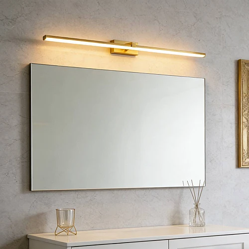 إضاءة ابليك حائط مودرن زيتي لون الانارة 3 اضاءات واط 30 مقاس 1200 ملم