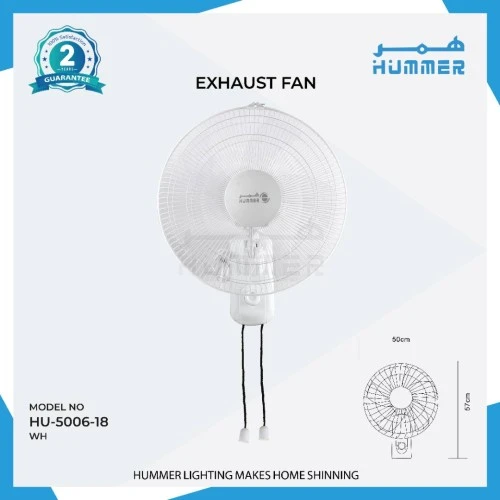 مروحة حائط غطاء ابيض مقاس 18