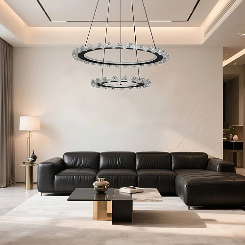 علاقي مودرن اسود لون الانارة 3 اضاءات واط 105